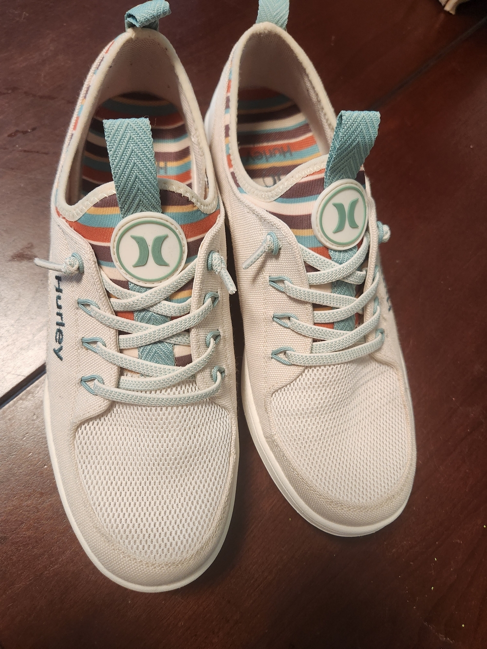 Hurley Cream & Mint Casual Sneakers